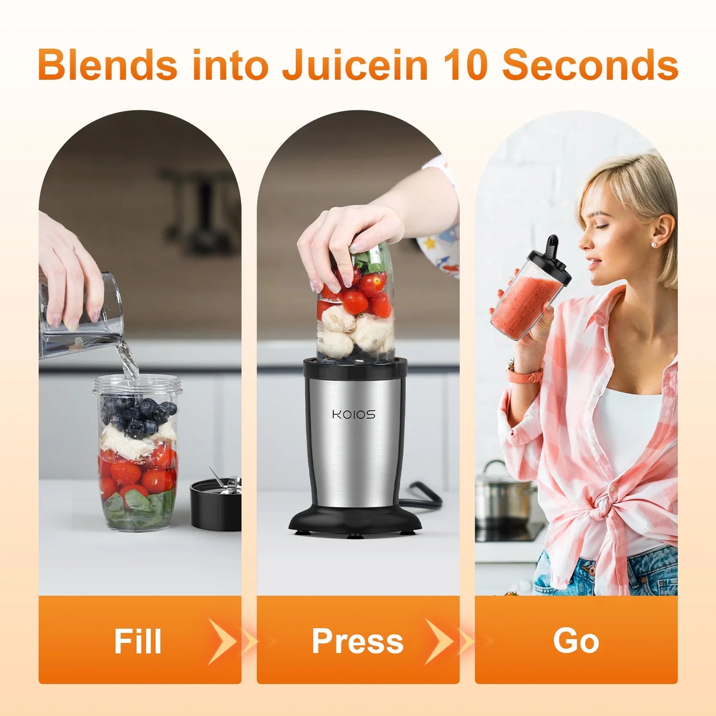 850W Portable Personal Blender Blender 11 Pieces Smoothie Blender BPA Free Black 500Ml New